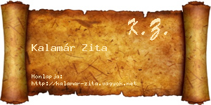 Kalamár Zita névjegykártya
